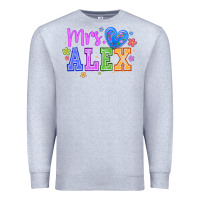Heather Grey mrs Premium Sweatshirt - CowhideDigitalArt