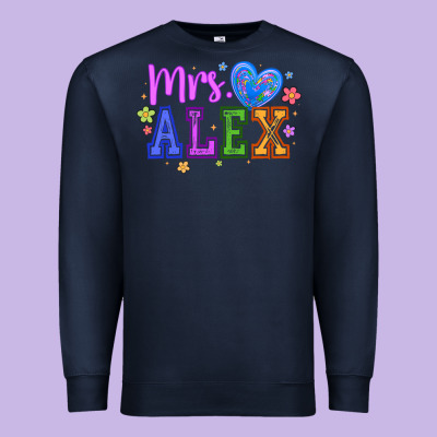 Mrs Premium Sweatshirt Designed By Cowhidedigitalart