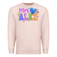 Pale Pink mrs Premium Sweatshirt - CowhideDigitalArt