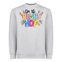 Heather Grey do the bunny hop easter Heavyweight Sweatshirt - CowGirlArtShop