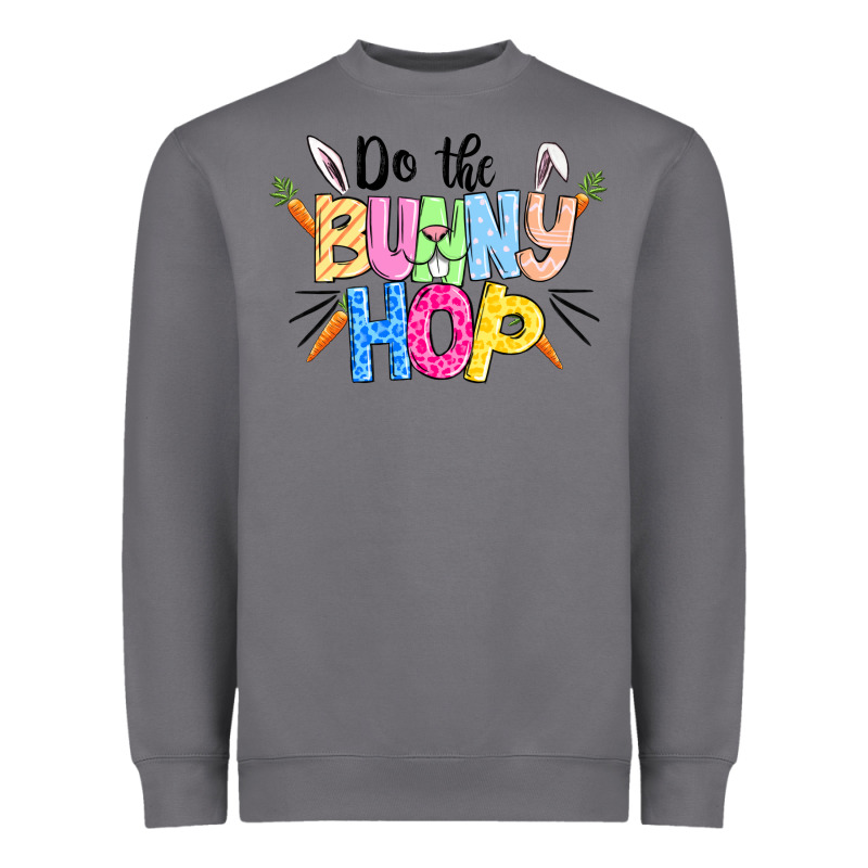Do The Bunny Hop Easter Heavyweight Sweatshirt by CowGirlArtShop | Teevron
