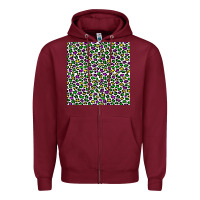 Burgundy mardi gras leopard  seamless pattern Zipper Hoodie - FaDigitalArtStudio