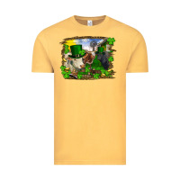 Vintage Mustard St patrick's day cows Vintage Tee - RanaPortraitStore