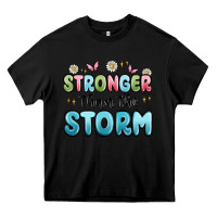 Black stronger than the storm Heavy Core Tee - MaliasSmallBusiness