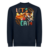 Navy lets eat Heavyweight Sweatshirt - CowGirlArtShop