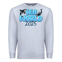 Heather Grey Sea World 2025 Premium Sweatshirt - CowhideDigitalArt