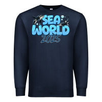 Navy Sea World 2025 Premium Sweatshirt - CowhideDigitalArt