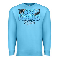 Ocean Blue Sea World 2025 Premium Sweatshirt - CowhideDigitalArt