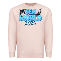 Pale Pink Sea World 2025 Premium Sweatshirt - CowhideDigitalArt