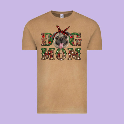Christmas Dog Mom Vintage Tee Designed By Ranaportraitstore