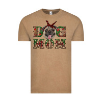 Vintage Coffee Christmas Dog Mom Vintage Tee - RanaPortraitStore