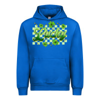 Cobalt checkered lucky Urban Hoodie - Artiststas