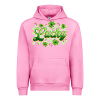Fuchsia Pink checkered lucky Urban Hoodie - Artiststas