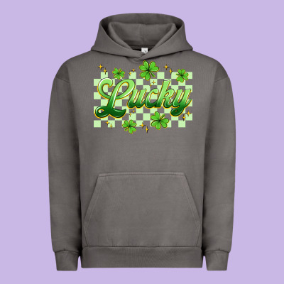Checkered Lucky Urban Hoodie Designed By Artiststas