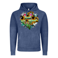 Vintage Denim Chiapas State Of Mexico Map Vintage Hoodie - RanaPortraitStore