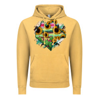 Vintage Mustard Chiapas State Of Mexico Map Vintage Hoodie - RanaPortraitStore