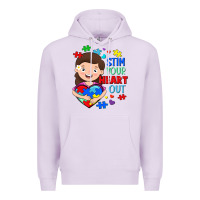 Lilac Stim your heart out Premium Hoodie - FaDigitalArtStudio