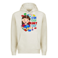 Oatmeal Heather Stim your heart out Premium Hoodie - FaDigitalArtStudio