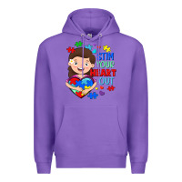 Purple Stim your heart out Premium Hoodie - FaDigitalArtStudio