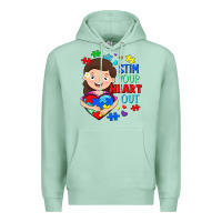 Seafoam Stim your heart out Premium Hoodie - FaDigitalArtStudio