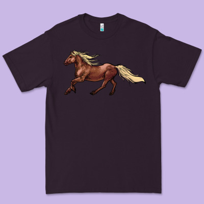 Running Horse Premium Tee Designed By Nancycooperartshop