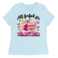 Baby Blue all booked for valentines Ladies Tee - MaliasSmallBusiness