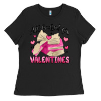 Black all booked for valentines Ladies Tee - MaliasSmallBusiness