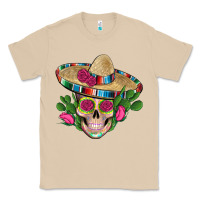Mushroom mexican skull sombrero roses cactus serape Classic Tee - Artiststas