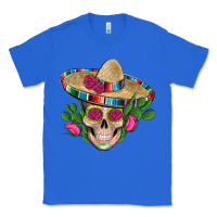 True Royal mexican skull sombrero roses cactus serape Classic Tee - Artiststas