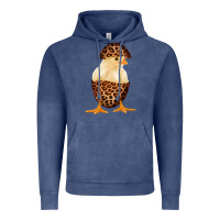 Vintage Denim Chick with Leopard Eggshell Vintage Hoodie - Bettercallsaul