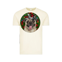 Vintage Arctic Christmas Pug With Buffalo Plaid Vintage Tee - RanaPortraitStore