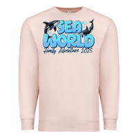 Pale Pink Sea World Family Adventure 2025 Premium Sweatshirt - CowhideDigitalArt
