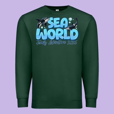 Sea World Family Adventure 2025 Premium Sweatshirt Designed By Cowhidedigitalart