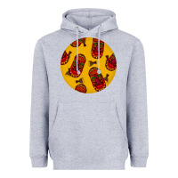 Heather Grey african masks round earrings 5 Heavyweight Hoodie - BundleAndBundleShop