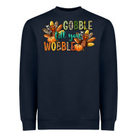 Navy gobble till you wobble Heavyweight Sweatshirt - CowGirlArtShop
