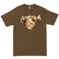 Cacao scottish cow Premium Tee - NancyCooperArtShop