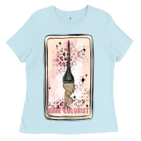 Baby Blue hair stylist Ladies Tee - MaliasSmallBusiness
