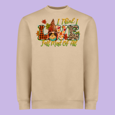 I Think I Love Fall Most Of All Heavyweight Sweatshirt Designed By Cowgirlartshop