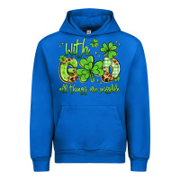 Cobalt with god all things are possible Urban Hoodie - Artiststas