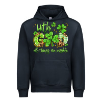 Navy with god all things are possible Urban Hoodie - Artiststas