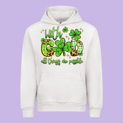 With God All Things Are Possible Urban Hoodie Designed By Artiststas