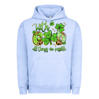 Pigment Grape Ice with god all things are possible Urban Hoodie - Artiststas