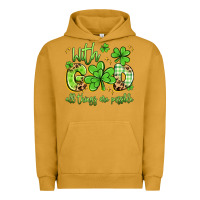 Pigment Peanut Butter with god all things are possible Urban Hoodie - Artiststas
