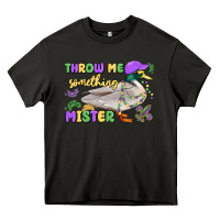 Asphalt throw me something mister mardi gras duck Heavy Core Tee - MaliasSmallBusiness
