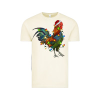 Vintage Arctic Christmas Lights Rooster Vintage Tee - RanaPortraitStore