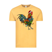 Vintage Mustard Christmas Lights Rooster Vintage Tee - RanaPortraitStore