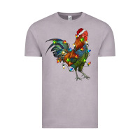 Vintage Zinc Christmas Lights Rooster Vintage Tee - RanaPortraitStore
