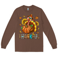 Chestnut Thankful Turkey Long Sleeve Tee - texasbilliewilder