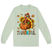 Matcha Thankful Turkey Long Sleeve Tee - texasbilliewilder