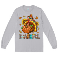 Moon Dust Thankful Turkey Long Sleeve Tee - texasbilliewilder